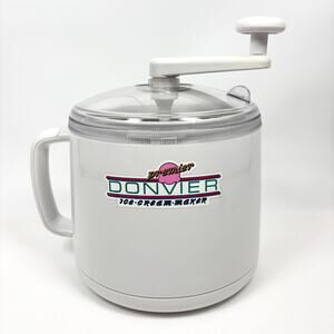 Donvier Premier Ice Cream Maker 1 Quart /2 Pints Hand Crank Manual Made in Japan